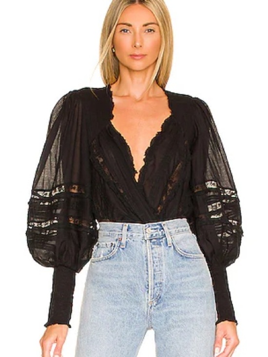 Free People Tops - Free People Eloise Bodysuit L